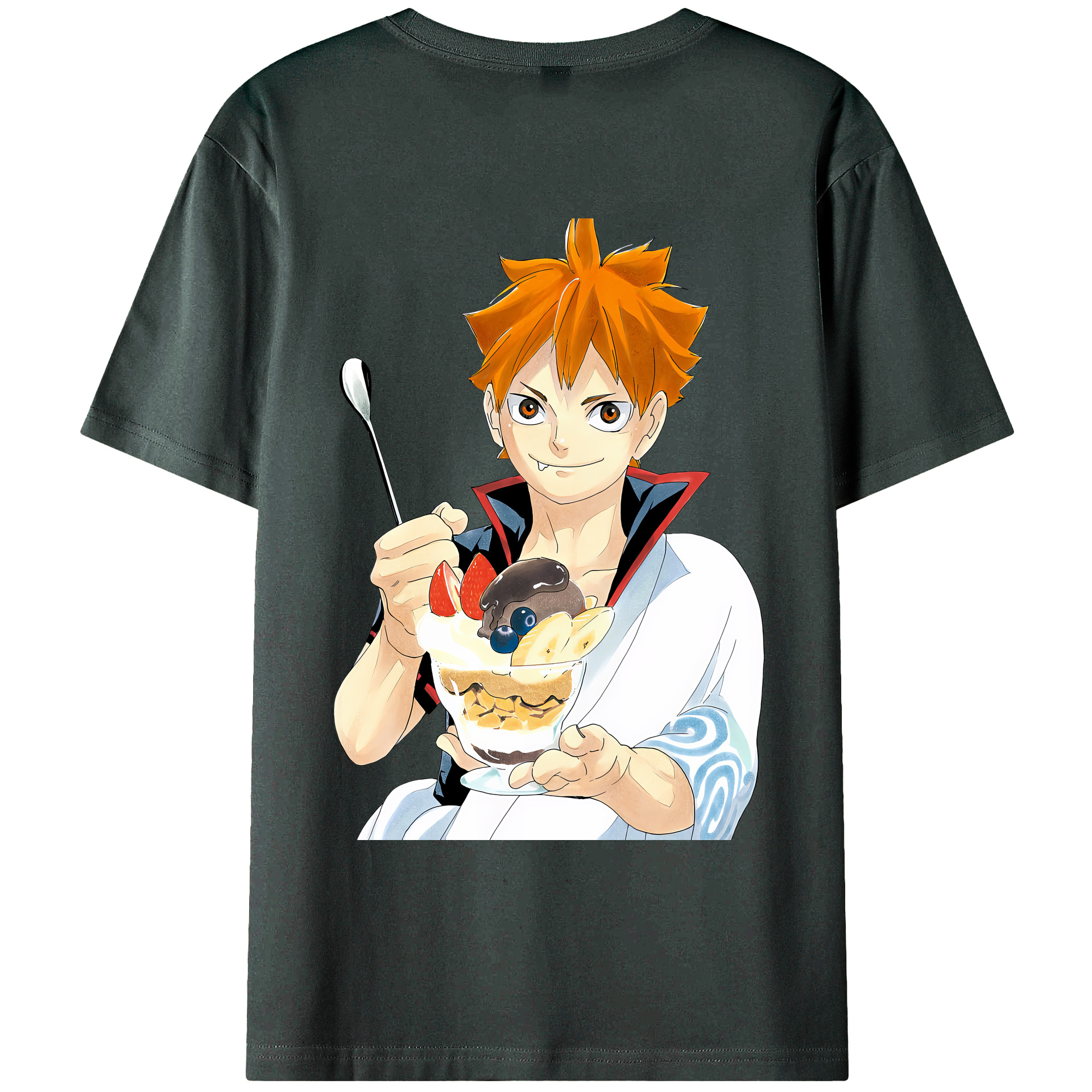 （画像用） ハイキュー!! Haikyu!! 綿100％ メンズ半袖Tシャツ（バックプリント） 通気性